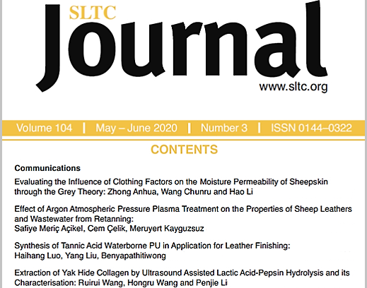 Rivista scientifica SLTC Journal maggio/giugno 2020
