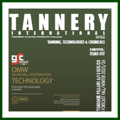 Rivista “Tannery International” – Tecnologia OMW