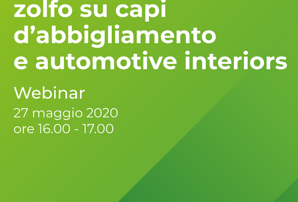 Follow up: “Efflorescenza di zolfo su capi d’abbigliamento e Automotive Interiors”