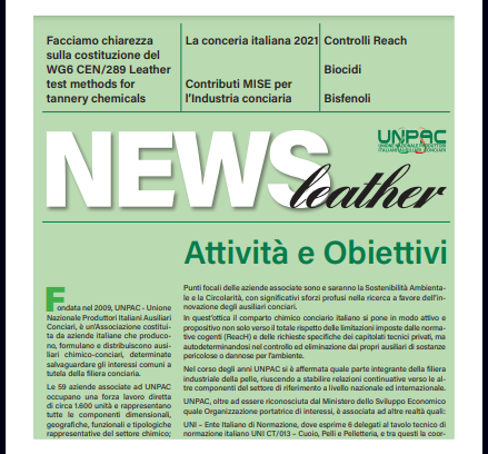 “NewsLeather”- La newsletter di UNPAC